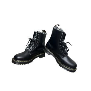 Dr marten 1460 Serena animal print faux fur lined combat boots